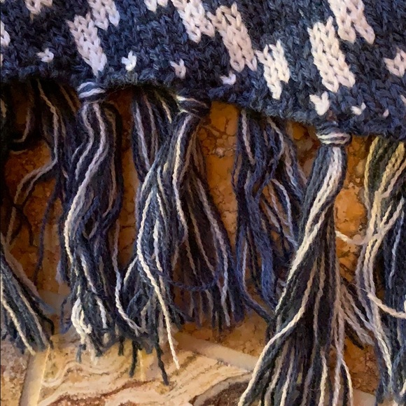 Boho gypsy festival vintage denim/white fringe hem - Picture 5 of 8